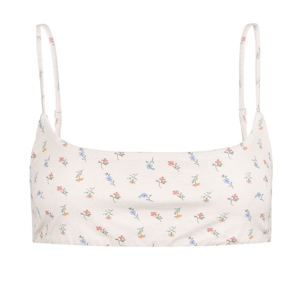 NWT My Mum Made It Bamboo Baby Shorts + Bra Top Set in Fallen Flowers - Picture 2 of 6